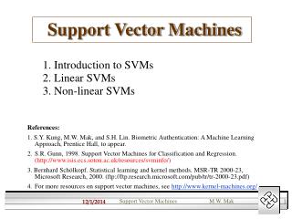 Support Vector Machines