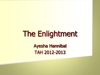 The Enlightment
