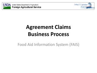 Agreement Claims Business Process