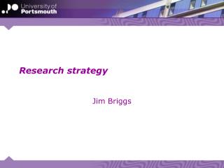 Research strategy