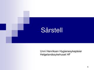 Sårstell