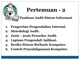 Pertemuan - 2