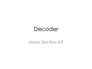 Decoder
