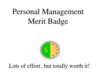 Personal Management Merit Badge