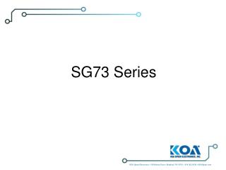 SG73 Series