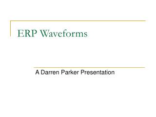 ERP Waveforms