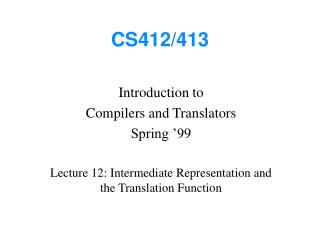 CS412/413