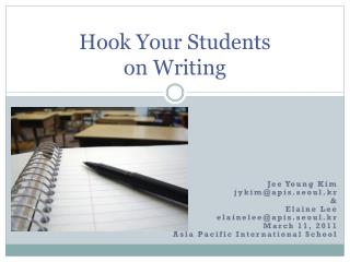 Hook Your Students on Writing
