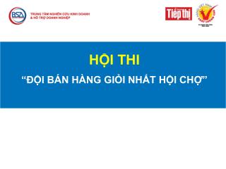 HỘI THI “ĐỘI BÁN HÀNG GIỎI NHẤT HỘI CHỢ”