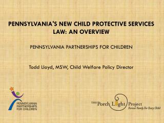 Todd Lloyd, MSW, Child Welfare Policy Director