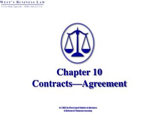 Chapter 10 Contracts—Agreement