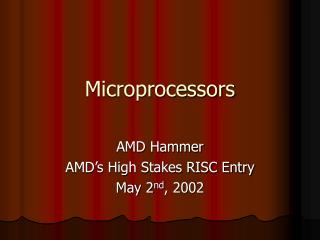 Microprocessors