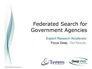 Federated Search for Government Agencies