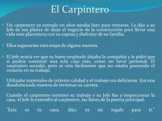 El Carpintero