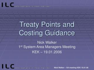 Treaty Points and Costing Guidance