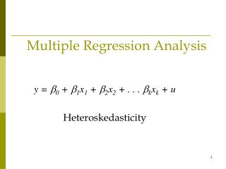 Multiple Regression Analysis