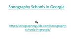 Sonography Schools in Georgia