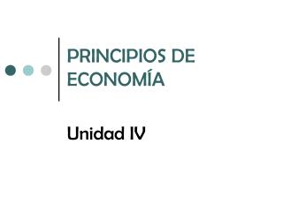 PRINCIPIOS DE ECONOMÍA