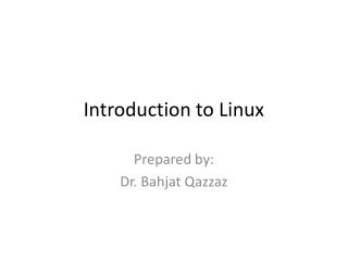 Introduction to Linux