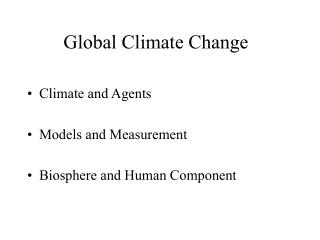 Global Climate Change