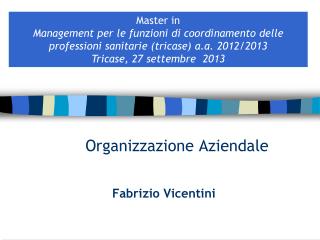 Organizzazione Aziendale