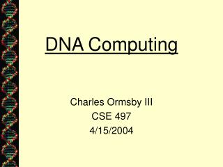 DNA Computing