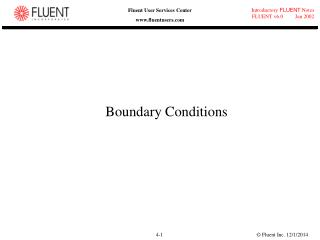 Boundary Conditions