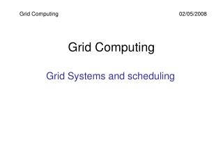 Grid Computing