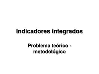 Indicadores integrados