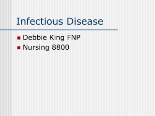 Infectious Disease