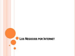 Los Negocios por Internet