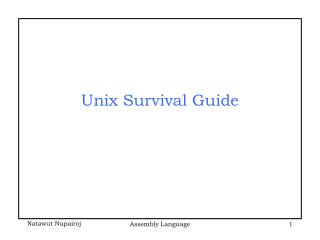 Unix Survival Guide