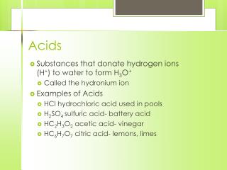 Acids