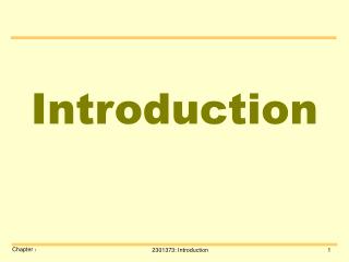 Introduction