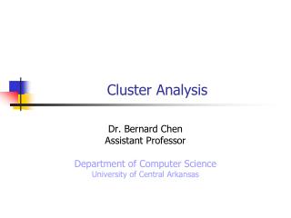 Cluster Analysis