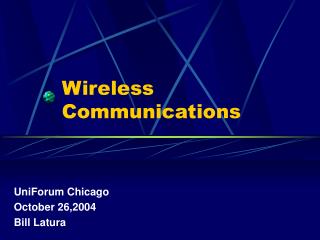 Wireless Communications