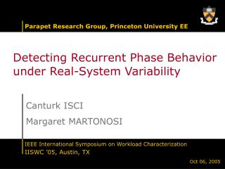 Detecting Recurrent Phase Behavior under Real-System Variability