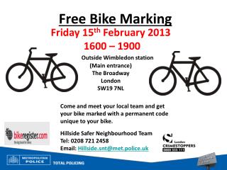 Free Bike Marking