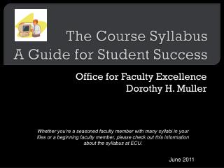 The Course Syllabus A Guide for Student Success