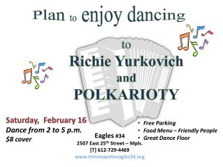 Plan to enjoy dancing