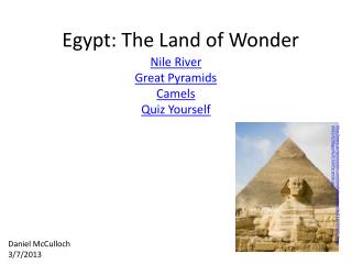 Egypt: The Land of Wonder