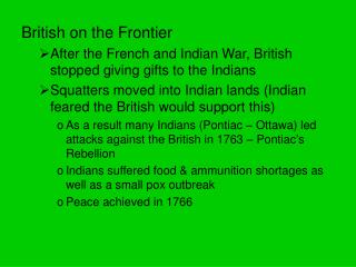 British on the Frontier