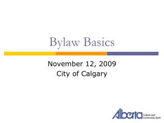 Bylaw Basics