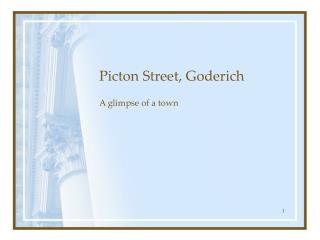 Picton Street, Goderich