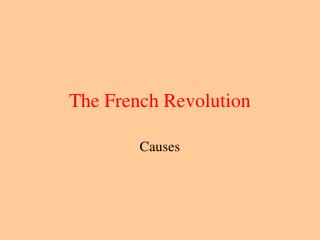 The French Revolution