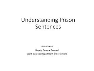 Understanding Prison Sentences