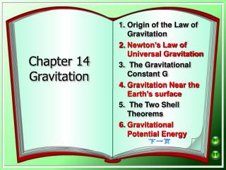 Chapter 14 Gravitation