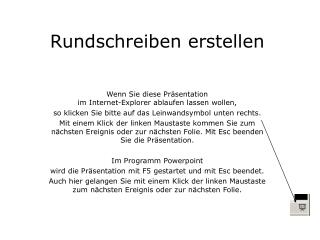 Rundschreiben erstellen