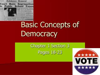 Basic Concepts of Democracy