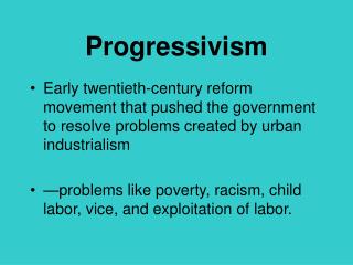 Progressivism